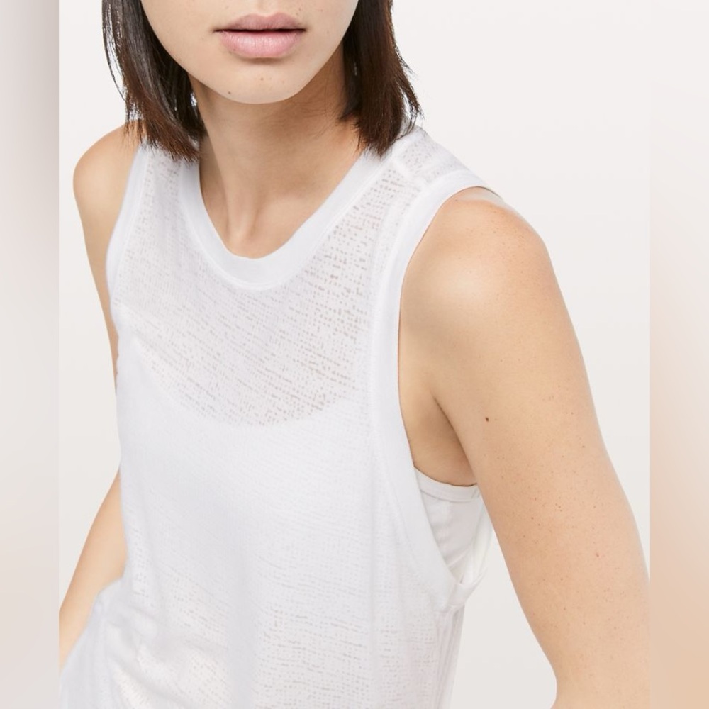 Lululemon Timeless Classic Tank Top – White Size 8 - Picture 9 of 9